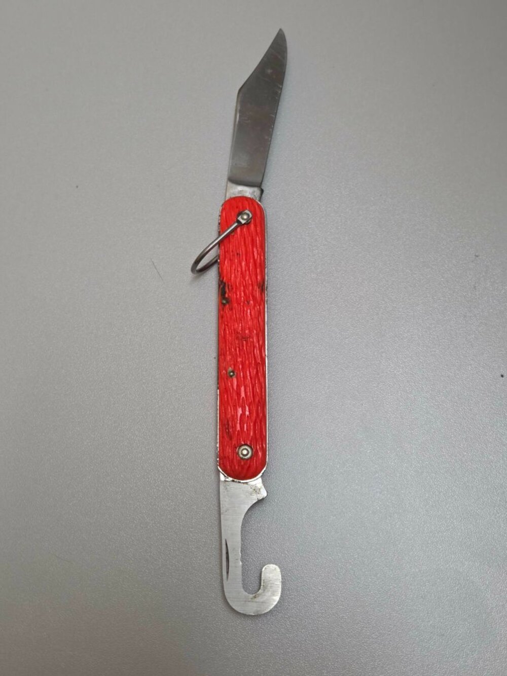 vintage schrade walden mc1 military orange folding knife usa - Picture 5 of 8